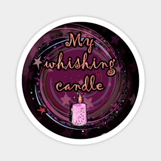 MY WHISHING CANDLE PINK/B Magnet